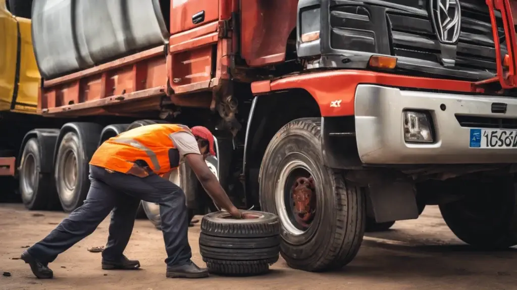 Bharat benz truck की स्टेफनी कैसे उतारे और चढ़ाएं? 1 Bharat benz truck