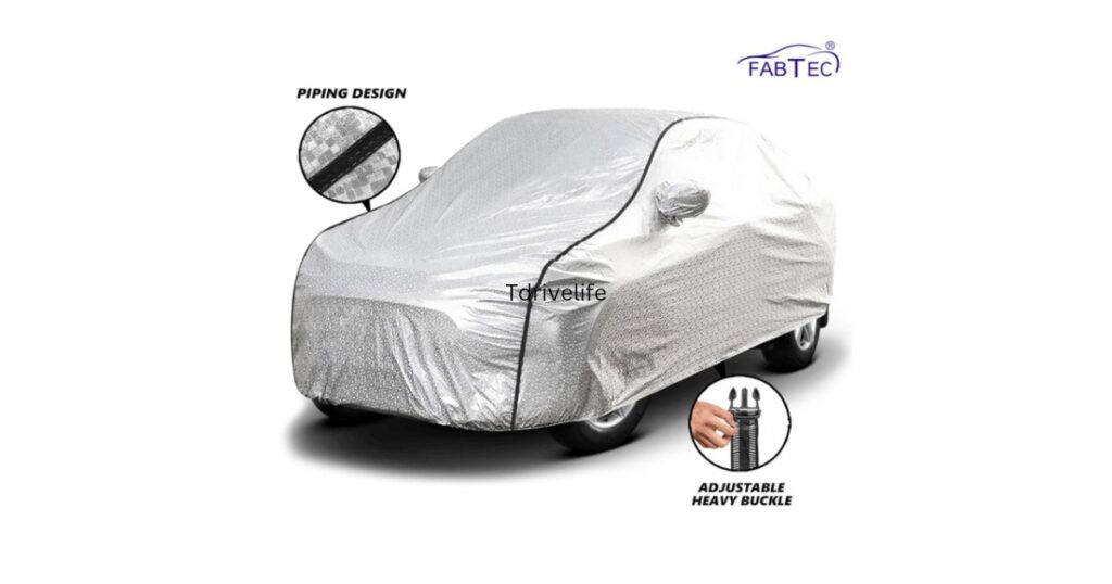 Best Car cover:"टाटा नेक्सॉन के लिए FABTEC वाटरप्रूफ under 1500" 1 Best Car cover
