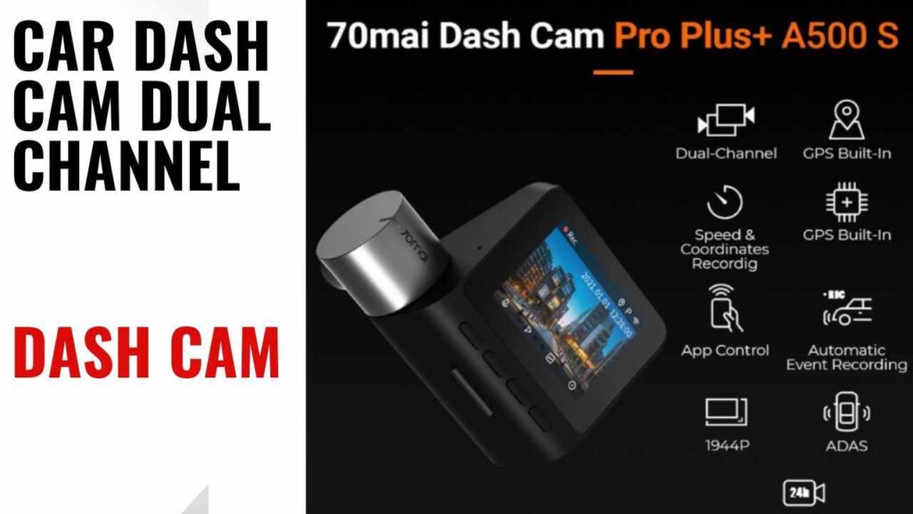 70mai Pro Plus+ A500S डुअल चैनल Car Dash Cam 2 Car Dash Cam Dual Channel