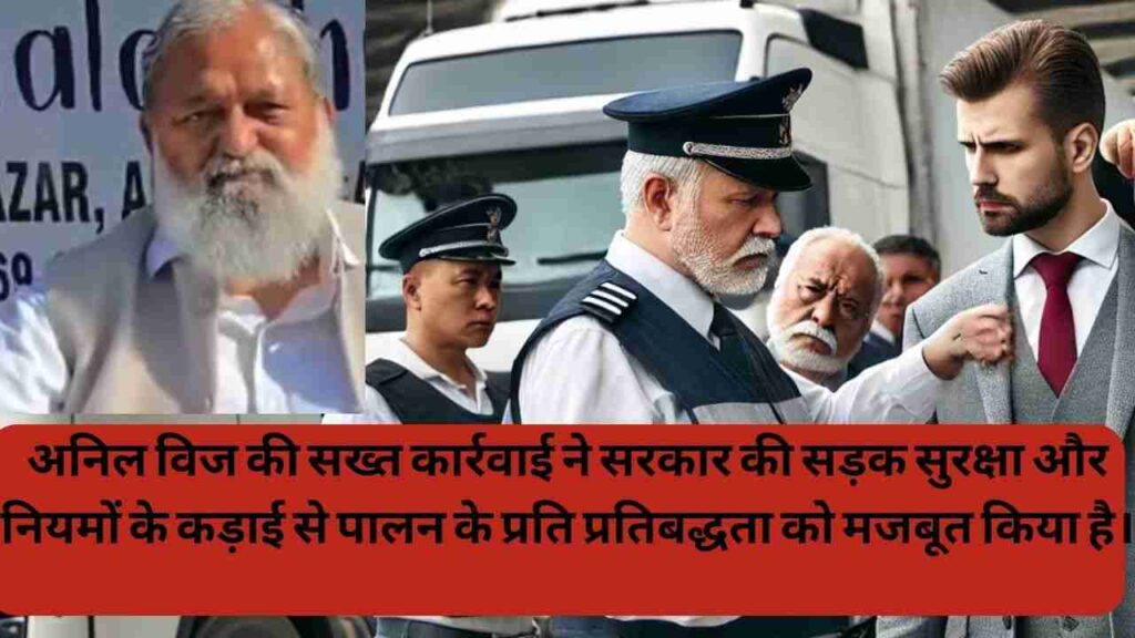परिवहन मंत्री अनिल विज ने उल्लंघनों पर सख्त कार्रवाई की: भारी जुर्माना और जब्त वाहन 1 परिवहन मंत्री अनिल विज